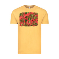 Vintage Mustard watermelon leopard pattern background Vintage Tee - HRA Design Shop