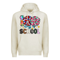 Oatmeal Heather 100 days of school Premium Hoodie - Artiststas