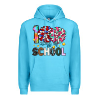 Ocean Blue 100 days of school Premium Hoodie - Artiststas