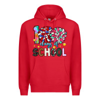 Red 100 days of school Premium Hoodie - Artiststas