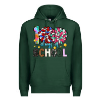 Sports Green 100 days of school Premium Hoodie - Artiststas