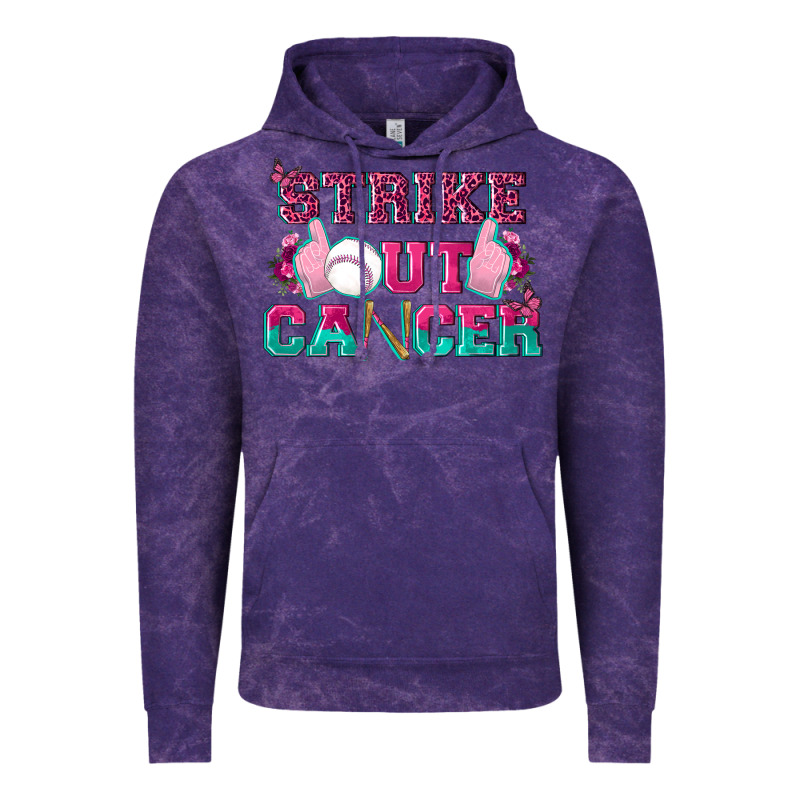 Strike Out Cancer Baseball Vintage Hoodie by texasbilliewilder | Teevron