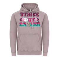 Vintage Zinc Strike Out Cancer Baseball Vintage Hoodie - texasbilliewilder