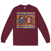 Burgundy american nurse tumbler Long Sleeve Tee - BundleAndBundleShop
