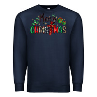 Navy faith cross merry christmas Premium Sweatshirt - MaliasSmallBusiness