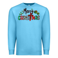 Ocean Blue faith cross merry christmas Premium Sweatshirt - MaliasSmallBusiness