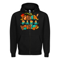 Black para pumpkin Zipper Hoodie - NancyCooperArtShop