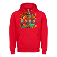 Red para pumpkin Zipper Hoodie - NancyCooperArtShop