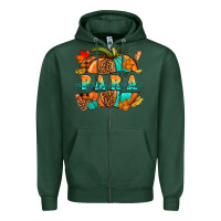 Sports Green para pumpkin Zipper Hoodie - NancyCooperArtShop