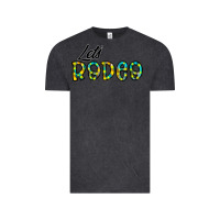 Vintage Black let's rodeo Vintage Tee - CowhideDigitalArt