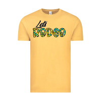 Vintage Mustard let's rodeo Vintage Tee - CowhideDigitalArt