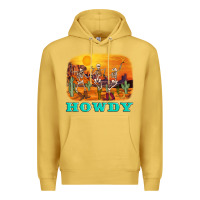 Antique Gold western skeleton Premium Hoodie - AdoDesignShop