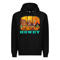 Black western skeleton Premium Hoodie - AdoDesignShop