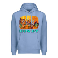 Colony Blue western skeleton Premium Hoodie - AdoDesignShop