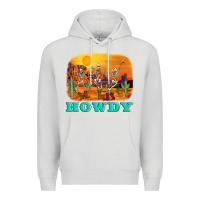 Dove Grey western skeleton Premium Hoodie - AdoDesignShop