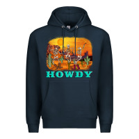 Navy western skeleton Premium Hoodie - AdoDesignShop