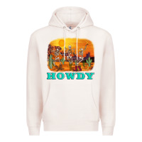 Pale Pink western skeleton Premium Hoodie - AdoDesignShop