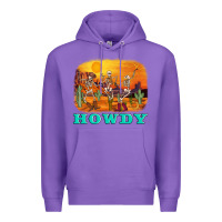 Purple western skeleton Premium Hoodie - AdoDesignShop