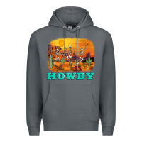 Rock western skeleton Premium Hoodie - AdoDesignShop