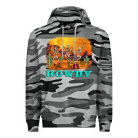 Slate Camo western skeleton Premium Hoodie - AdoDesignShop