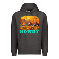 Smoke western skeleton Premium Hoodie - AdoDesignShop