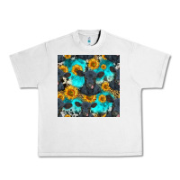 Lunar Rock black angus and sunflowers seamless pattern Urban Heavy Tee - HRA Design Shop