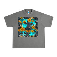 Tornado black angus and sunflowers seamless pattern Urban Heavy Tee - HRA Design Shop