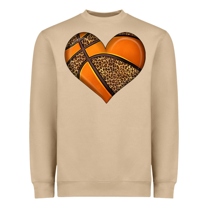 Basketball Heart Heavyweight Sweatshirt by HRA Design Shop | Teevron