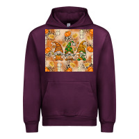 Mauve Wine Fall with Gnomes Urban Hoodie - texasbilliewilder