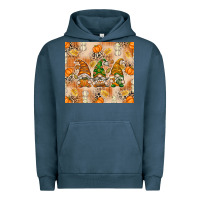 Pigment Midnight Navy Fall with Gnomes Urban Hoodie - texasbilliewilder