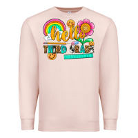 Pale Pink hello third grade Premium Sweatshirt - NancyCooperArtShop