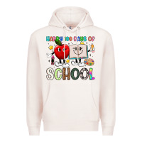 Pale Pink happy 100 days of school Premium Hoodie - Artiststas