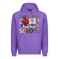 Purple happy 100 days of school Premium Hoodie - Artiststas