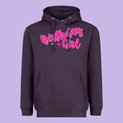 Birthday Girl Heavyweight Hoodie Designed By Maliassmallbusiness