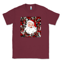 Burgundy santa christmas coaster Classic Tee - JahusDesignShop