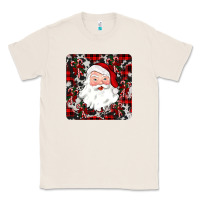 Natural santa christmas coaster Classic Tee - JahusDesignShop