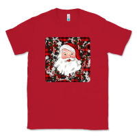 Red santa christmas coaster Classic Tee - JahusDesignShop