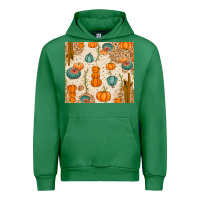 Emerald Fall Pumpkins Urban Hoodie - texasbilliewilder
