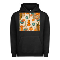 Pigment Black Fall Pumpkins Urban Hoodie - texasbilliewilder