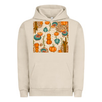 Pigment French Oak Fall Pumpkins Urban Hoodie - texasbilliewilder
