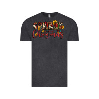 Vintage Black cowboy christmas Vintage Tee - FaDigitalArtStudio
