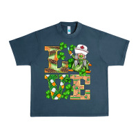 Midnight Navy st.patricks nurse love gnomies Urban Heavy Tee - BarkalooDesign