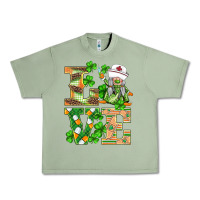 Oil Green st.patricks nurse love gnomies Urban Heavy Tee - BarkalooDesign