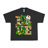 Pigment Black st.patricks nurse love gnomies Urban Heavy Tee - BarkalooDesign