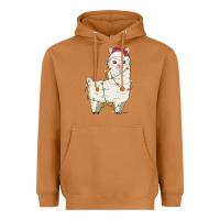 Meerkat christmas llama Heavyweight Hoodie - MaliasSmallBusiness