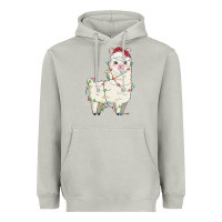 Moon Dust christmas llama Heavyweight Hoodie - MaliasSmallBusiness