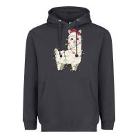 Smoke christmas llama Heavyweight Hoodie - MaliasSmallBusiness