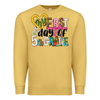 Antique Gold my first day of 5th grade Premium Sweatshirt - NancyCooperArtShop