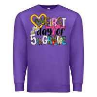 Purple my first day of 5th grade Premium Sweatshirt - NancyCooperArtShop