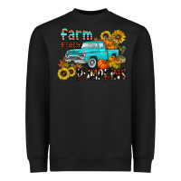 Black farm fresh pumpkin Heavyweight Sweatshirt - CowhideDigitalArt